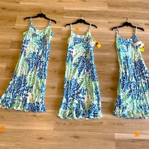 NWT. Made in Hawaii dress. Spaghetti strap. Coral sea print. Seahorse